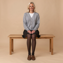 Load image into Gallery viewer, Semi Opaque Indestructible Stockings 20D — blonde lifestyle styling