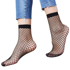 2 Pairs Indestructible Fishnet Socks - Low
